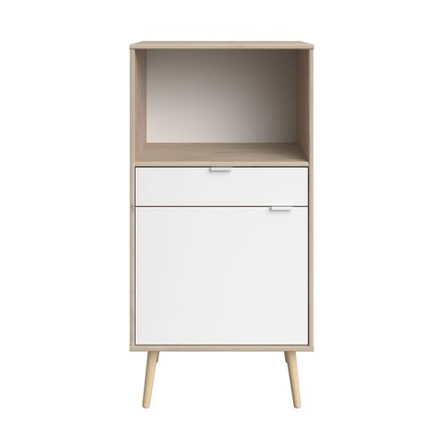 Desserte 1 porte 1 tiroir OLGA décor imitation chêne