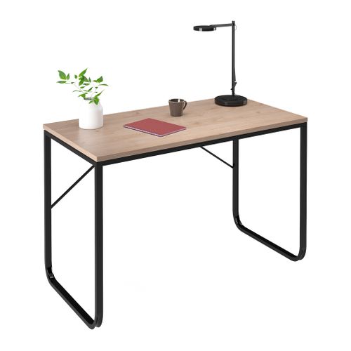 Plateau réversible L. 120 cm VERSO Imitation chêne et blanc