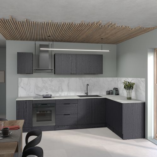 Bas 40 cm 1p 1t ANNA chêne noir