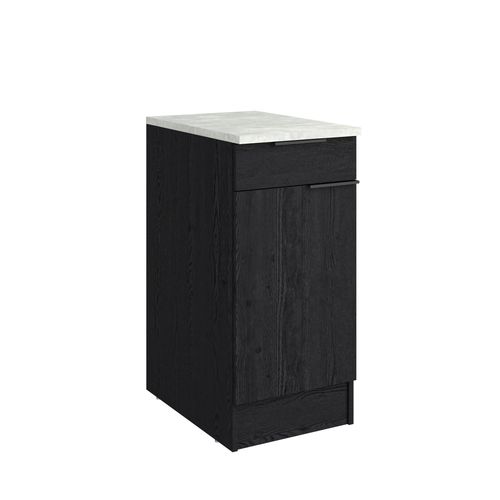 Bas 40 cm 1p 1t ANNA chêne noir