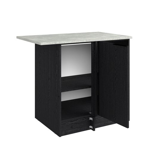 Bas angle 100 cm 1p ANNA chêne noir