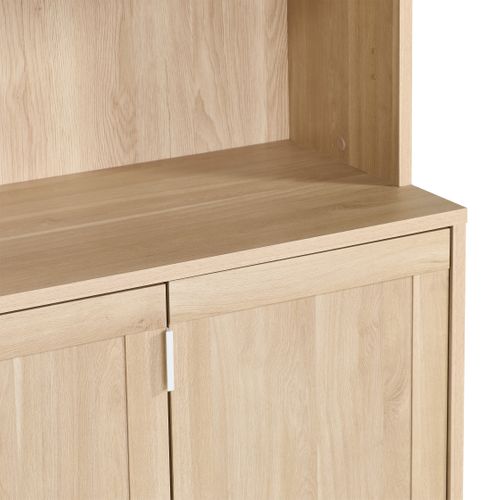 Bahut 2 portes MAYENCE imitation chêne