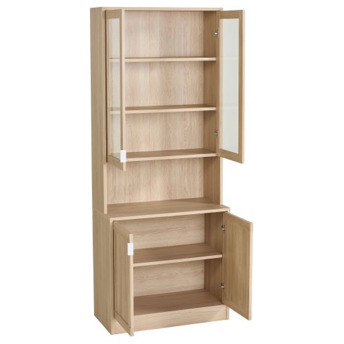 Bahut 2 portes MAYENCE imitation chêne