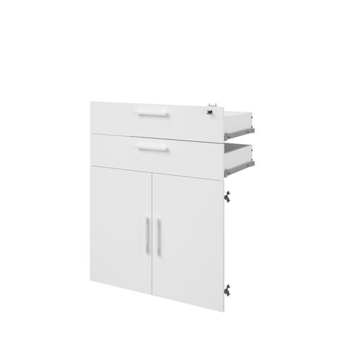 Lot 2 portes et 2 tiroirs START UP 2 blanc