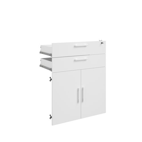 Lot 2 portes et 2 tiroirs START UP 2 blanc