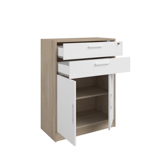 Lot 2 portes et 2 tiroirs START UP 2 blanc