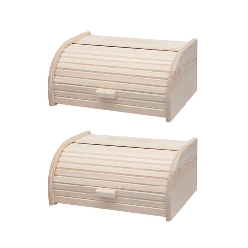 Lot De 2 Huches à Pain En Bois Fackelmann Boissellerie
