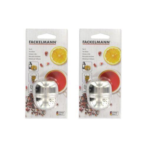 Lot De 2 Boules à Thé Ovale En Inox Fackelmann Petit Déjeuner