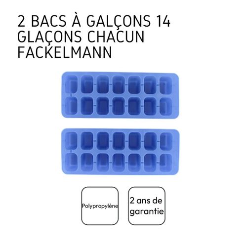 Lot De 6 Bacs à Glaçons 14 Glaçons Fackelmann Bar Concept