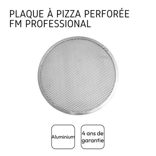 2 Plaques à Pizza Perforées En Alu Pour Cuisson Au Four 30 Et 33 Cm