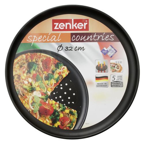 Lot De 2 Plaques à Pizza à Fond Perforé 32 Cm Spécial Countries