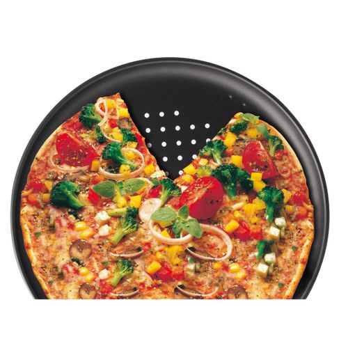 Lot De 2 Plaques à Pizza à Fond Perforé 32 Cm Spécial Countries