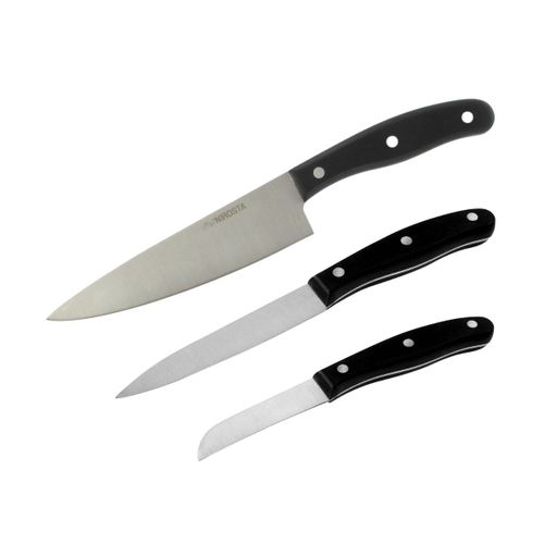 Ensemble De 3 Couteaux De Cuisine 20, 22 Et 31 Cm Nirosta