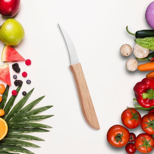 Lot De 2 Couteaux De Cuisine Éplucheur Manche En Bois 16 Cm Nirosta