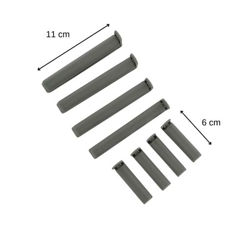 Lot De 2 X 8 Clips Fermeture De Sachet Fackelmann Tecno