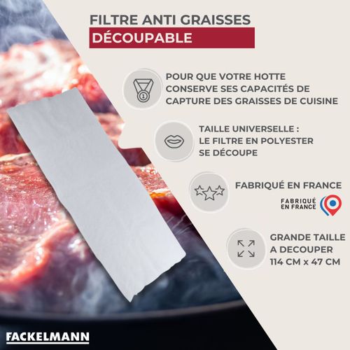 Filtre Pour Hotte Anti-graisse 114 X 47 Cm Accessoires Pour Hotte Et Friture