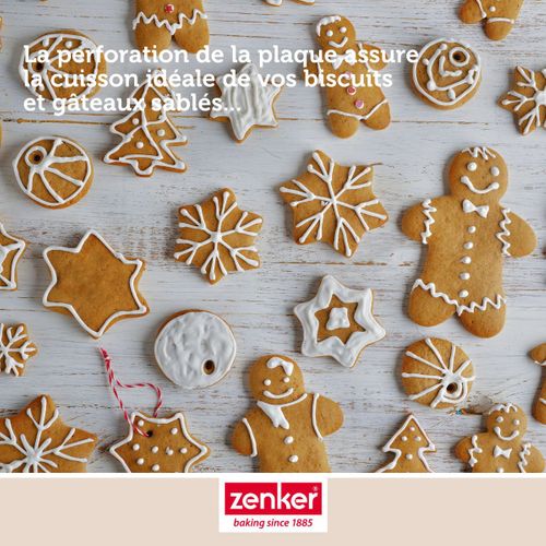 Plaque à Pâtisserie Perforée 40 X 30 Cm En Alu 18/10 Special Cooking