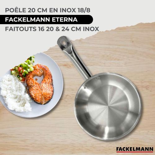 Lot Poêle 20 Cm Et 3 Faitouts 16/20/24cm Fackelmann Etherna Avec 5 Ustensiles Fackelmann Ocean