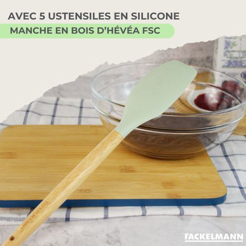 Lot Poêle 28cm Et 3 Faitout 16/20/24cm Fackelmann Etherna Avec 5 Ustensiles