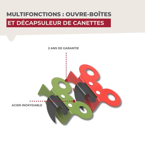 Ensemble De 2 Ouvre-boîtes Manuel Papillon