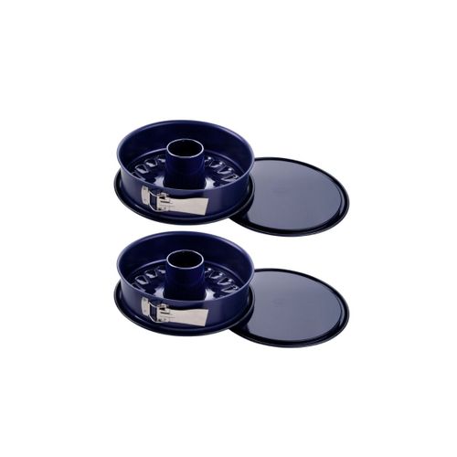 Lot De 2 Moules à Manqué à Charnière Avec Fond à Savarin 26 Cm   Back Liebe