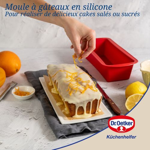 Ensemble De 2 Moules à Cakes En Silicone 24 Cm Dr Oetker Flexxibel Love