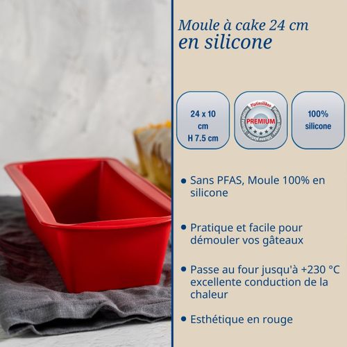 Ensemble De 2 Moules à Cakes En Silicone 24 Cm Dr Oetker Flexxibel Love