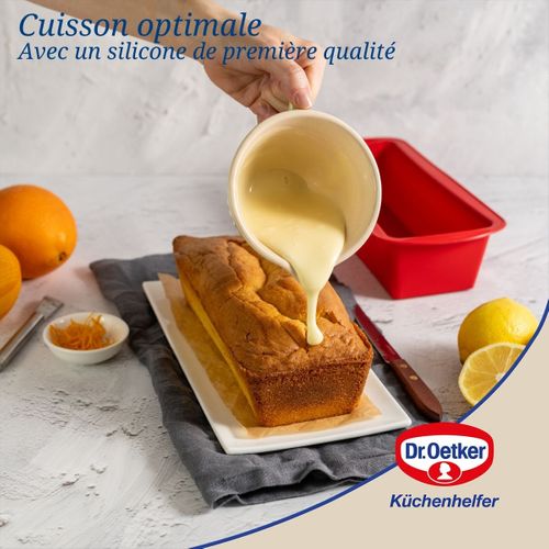 Ensemble De 2 Moules à Cakes En Silicone 24 Cm Dr Oetker Flexxibel Love