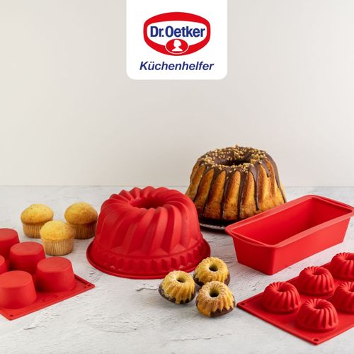 Ensemble De 2 Moules à Cakes En Silicone 24 Cm Dr Oetker Flexxibel Love