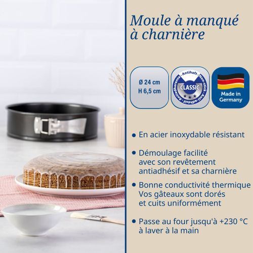 Ensemble De 2 Moules à Manqué à Charnière 24 Cm Dr.oetker Tradition