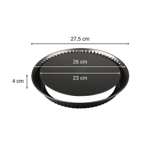 Ensemble De 2 Moules à Tartes 26 Cm Avec Fond Amovible Dr. Oetker Tradition