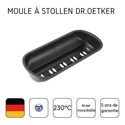 Ensemble De 2 Moules à Stollen Type Moules à Pain 31 X 10 Cm Dr Oetker Tradition