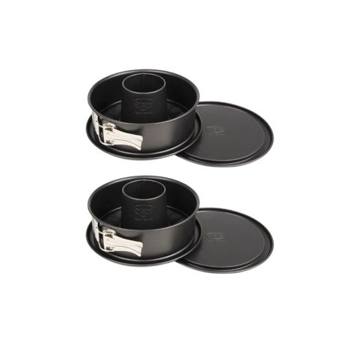 Ensemble De 2 Moules à Manqué Et à Savarin à Charnière Acier 18 Cm Tradition