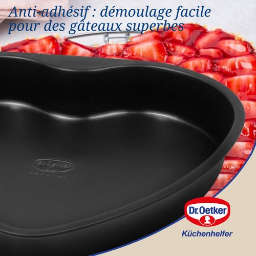 Ensemble De 2 Moules à Gâteau Cœur 24 Cm Dr Oetker Tradition