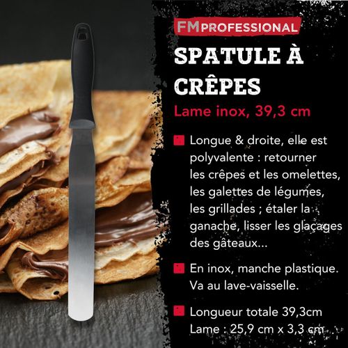 Ensemble De 2 Spatules à Crêpes Inox 25,9 Cm Pâtisserie