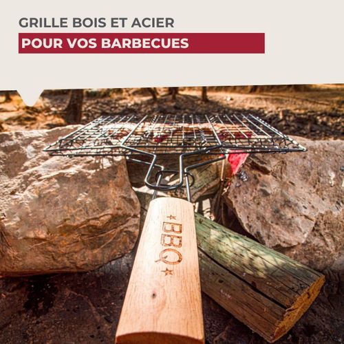 Ensemble De 2 Grilles De Barbecue 35 X 25,5 X 54 Cm Bbq Edition