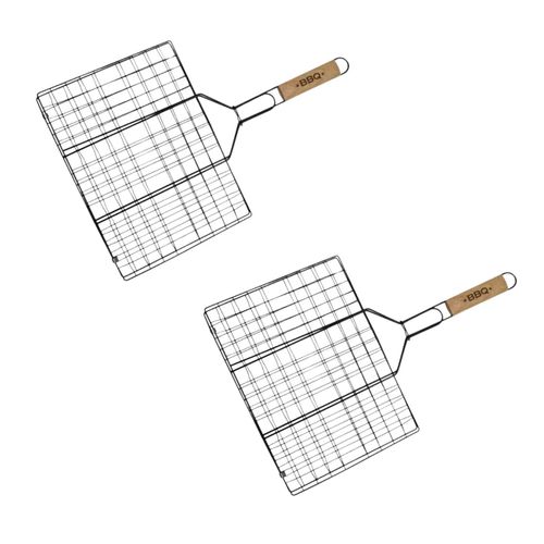 Ensemble De 2 Grilles De Barbecue 35 X 25,5 X 54 Cm Bbq Edition