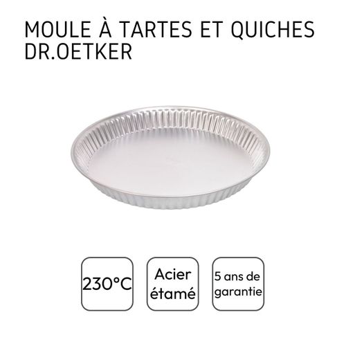 Ensemble De 2 Moules à Quiche Lorraine 30 Cm Dr. Oetker Classics