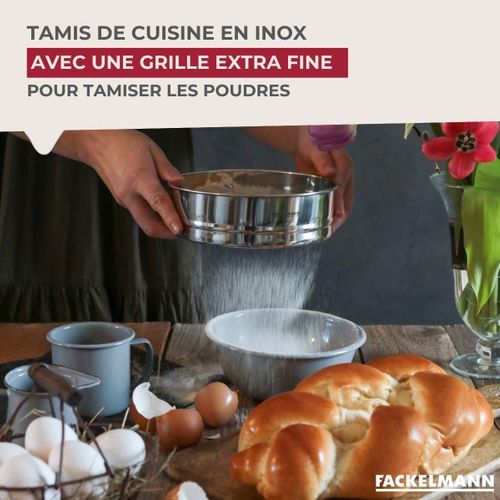 Ensemble De 2 Tamis De Cuisine Inox Extra Fin - Basic - 18 Cm