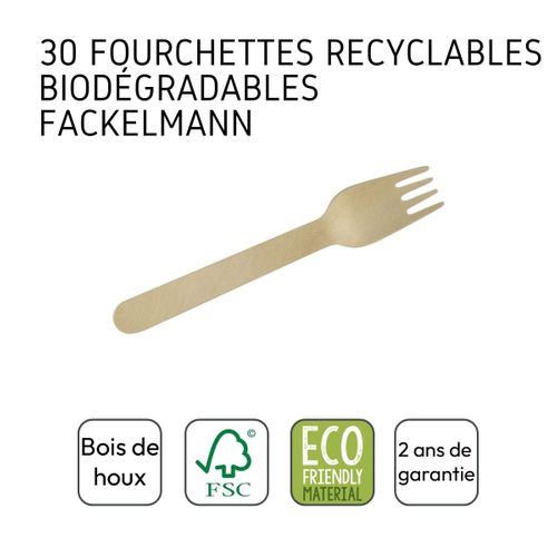 Ensemble De 60 Fourchettes En Bois Jetables 16 Cm Move