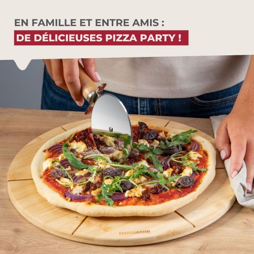 Ensemble De 4 Planches à Pizza Avec Rainures De Coupe, Ø 32 Cm