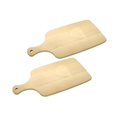 Ensemble De 2 Planches à Découper En Bois 38 X 18 Cm Wood Edition