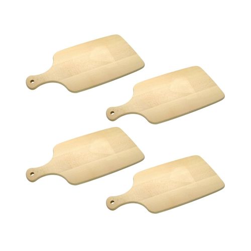Ensemble De 4 Planches à Découper En Bois 38 X 18 Cm Wood Edition