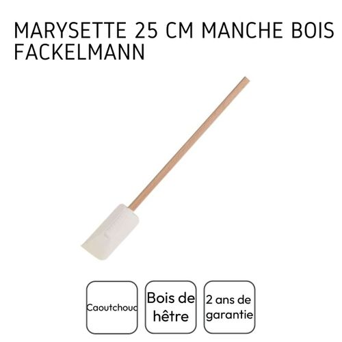 Ensemble De 2 Maryses De Pâtisserie Et De Cuisine 25 Cm Manche En Bois