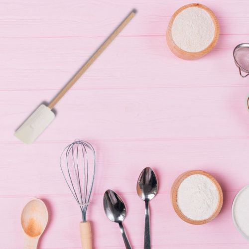 Ensemble De 2 Maryses De Pâtisserie Et De Cuisine 25 Cm Manche En Bois