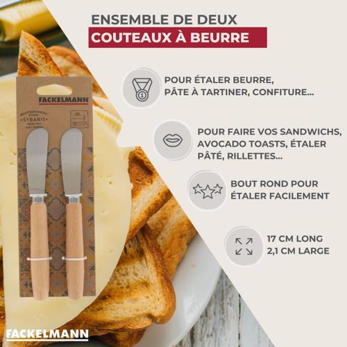 Ensemble De 4 Couteaux à Beurre 18 Cm Sybarys