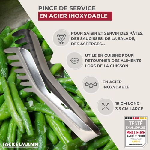 Ensemble De 2 Pinces à Spaghettis, De Cuisine En Acier Inoxydable 19 Cm