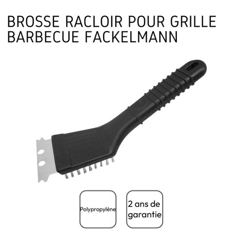 Ensemble De 2 Racloirs à Plancha Et Brosse à Barbecue 2 En 1 22 Cm Bbq Edition