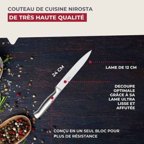 Ensemble De 4 Couteaux De Cuisine Universel 24 Cm En Tout Star