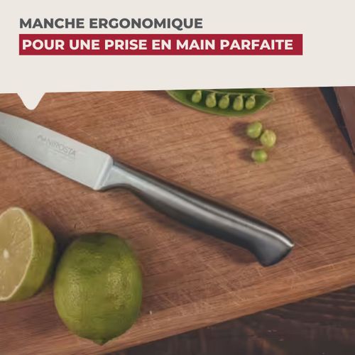 Ensemble De 2 Couteaux D'office En Inox 20 Cm En Tout Star